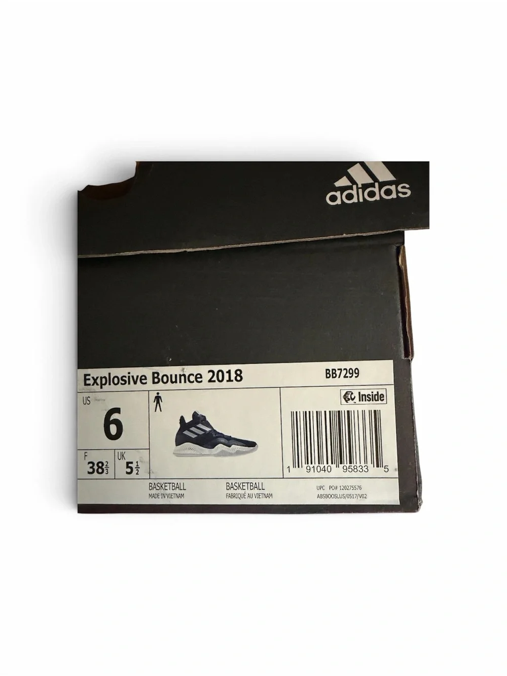 adidas Navy and White High-Top Sneakers